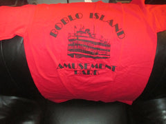BOB LO ISLAND Amusement Park Red T Shirt Small DETROIT Boat
