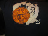 SUN STUDIOS Memphis TN Logo Blue T Shirt Small Elvis Jerry Lee Lewis Johnny Cash