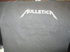 MULLETICA Metallica Logo Black T Shirt Medium Funny