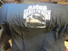 THE MUGGS On With The Show Black T Shirt XL Detroit Garage Rock Band