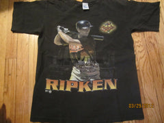 Baltimore Orioles Cal Ripken Jr. Photo Black T Shirt Kids Large 14-16
