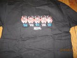 Nepal Yak! Yak! Yak! Embroidered Logo T shirt Medium