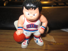 Philadelphia 76ers White Jersey Block letters L'il Brat Keychain