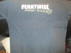 PENNYWISE Logo Blue T Shirt Large Skater Punk Hardcore