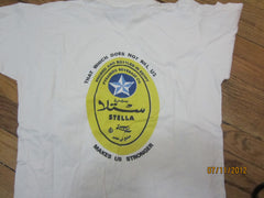 Stella Lager Egypt Logo T Shirt Medium Beer