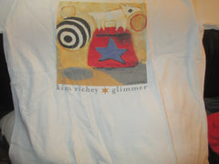 KIM RICHEY Glimmer White T Shirt Large