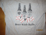 Cooperstown Brewing Co. Beer With Balls T Shirt Large