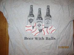 Cooperstown Brewing Co. Beer With Balls T Shirt Large
