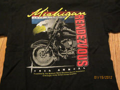 Harley Owners Group 1999 Michigan Rendezvous T Shirt Medium