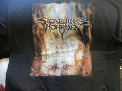 SICKENING HORROR When Landscape Bled Backwards T Shirt XL Doom Metal