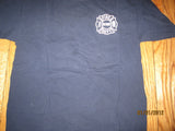 Detroit Fire Department Logo Navy T Shirt Large