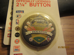 Houston Astros Old Logo 2 1/4 Inch Pin Mint On Card