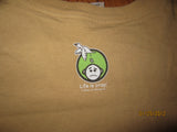 Life Is Crap Toilet Stall Mishap Brown T Shirt XXL
