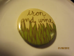 Iron And Wine Logo 1 Inch Round Pin