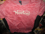 Norton Motorcycles Logo Vintage Fit T Shirt Ladies XL