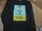 The Beer Cracker Logo Long Sleeve T Shirt MED Old Chicago World Beer Tour 2009