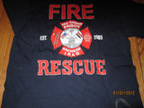 Abu Ghraib Fire & Rescue Navy T Shirt Medium Baghdad Iraq