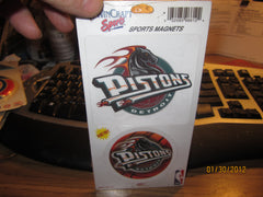 Detroit Pistons Old "Horse" Logo Magnet Set New In Package