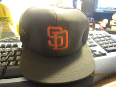 San Diego Padres Vintage Brown  Mesh Snapback Hat By Twins Small/Med