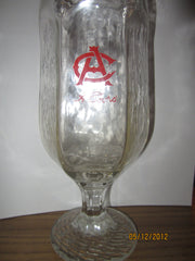 Adolph Coors Old Logo Optic Beer Glass Vintage