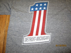 Detroit #1 Old Harley Logo T Shirt Large