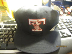 Toledo Mudhens Classic Old Logo Navy Snapback Hat By DeLong