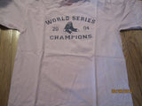 Boston Red Sox 2004 World Series Champions Pink T Shirt Large