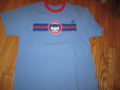 Chicago Cubs Old "Cubbie" Logo Ringer T Shirt Medium Nike
