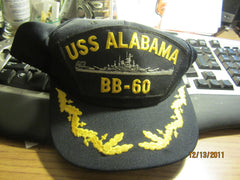 US Navy USS Alabama BB-60 Snapback Adjustable Hat