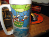 Walt Disney World Vintage Tall Thermos Mug Mickey Mouse Goofy