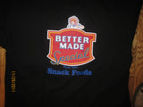 Better Made Potato Chips Logo Black T Shirt XL Detroit