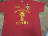 Spain 2010 World Cup Champions Soccer T Shirt XL Espana