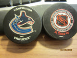 Vancouver Canucks Newer Logo Official Puck InGlasCo