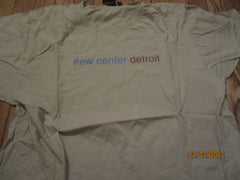 New Center Detroit Beige T Shirt XL Vintage Fit