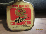 San Francisco 49ers Super Bowl 23 Champions Cloisonne Style Keychain