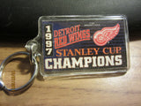 Detroit Red Wings 1997 Stanley Cup Champions Lucite Keycahin New