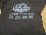 The Beer Cracker Logo Long Sleeve T Shirt MED Old Chicago World Beer Tour 2009