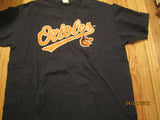 Baltimore Orioles Smiling Bird Logo Black T Shirt XL