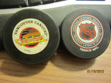 Vancouver Canucks Old "Skate" Logo Official Hockey Puck InGlasCo