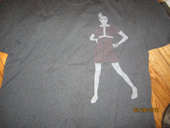 Girl In Mini Skirt Grey XL T Shirt By You Are The Minority