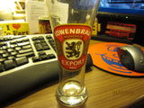 Lowenbrau Export Logo Tall Shell Beer Glass Germany
