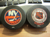 New York Islanders Classic Logo Official Puck InGlasCo