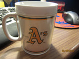 Oakland A's Vintage Dead Stock Plastic Thermos Coffee Mug