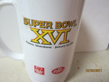 Super Bowl 16 Detroit Promo Heavy Plastic Mug Burger Chef Promo