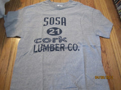 Anti Chicago Cubs Sosa 21 Cork Lumber Co. T Shirt XL