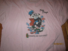 San Diego Pandas Vintage 1986 Pink T Shirt Medium