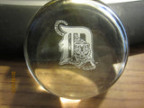 Detroit Tigers Logo Heavy Glass Paperweight