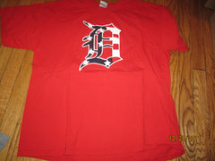 Detroit Tigers Red White & Blue "D" Salute To Military T Shirt XL