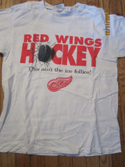 Detroit Red Wings Hockey "This Aint The Ice Follies" T Shirt Medium