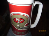 San Francisco 49ers Vintage 6 1/2 Tall Plastic Thermos Mug
